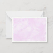 Pink Pastel Watercolor All Occasion Monogram Notitiekaartje (Achterkant)