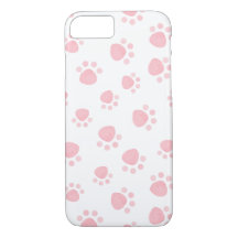 Pink Paw Print Phone Case