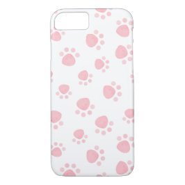 Pink Paw Print Phone Case