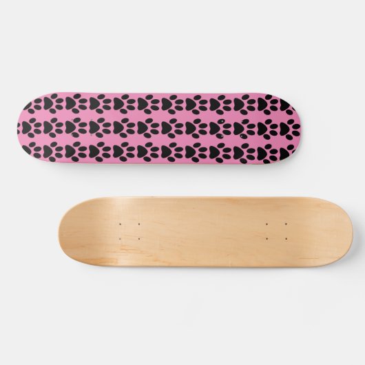 PINK PAW PRINT SKATEBOARD (Horizontaal)