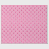 Pink Paw Prints Patroon | Achtergrond Cadeaupapier (Vlak)