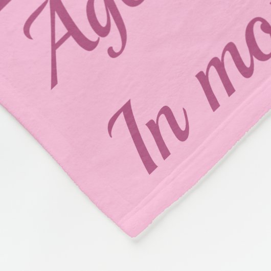 Pink Paws Pet Milestone Deken (Hoek)