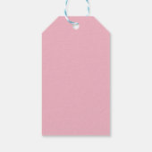 Pink Peace Love Joy Christmas Gift Label Cadeaulabel (Achterkant)