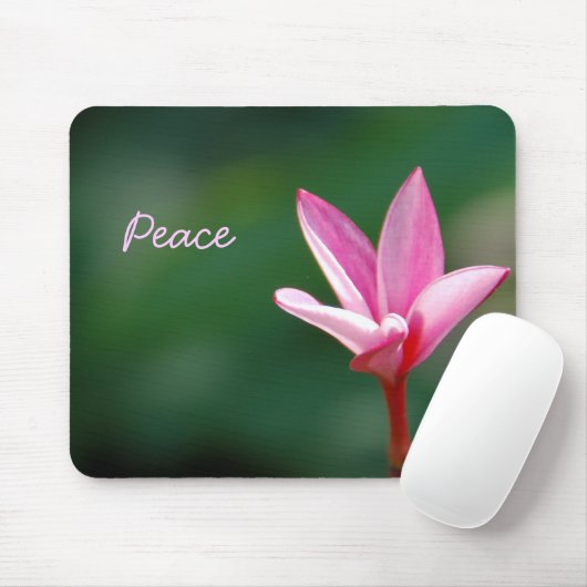 Pink Peace Mousepad Muismat (Met muis)