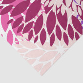 Pink Peach Burgundy Paars Dahlia Tissuepapier (Detail)