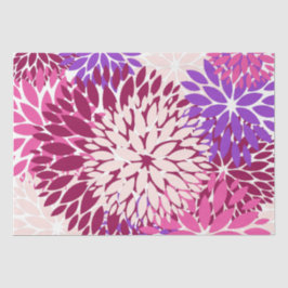 Pink Peach Burgundy Paars Dahlia Tissuepapier