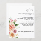 Pink & Peach Floral & Greenery - Gegevens over de  (Voorkant / Achterkant)