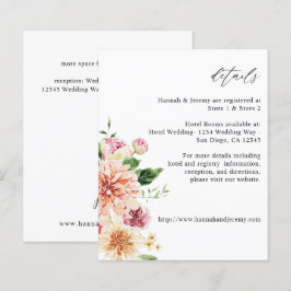 Pink & Peach Floral & Greenery - Gegevens over de 