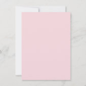 Pink Peach Floral Waterverf 50th Birthday Invite Kaart (Achterkant)