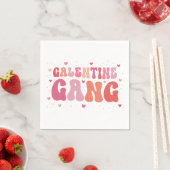 Pink Peach Galentine's Gang Party Servet (Insitu)