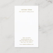 Pink Peach minimalist Beauty Salon Visitekaartje (Achterkant)