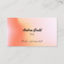 Pink-Peach Ombre-Visitekaartje