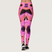Pink Peach Paars Yoga Fitness Valentijn Leggings (Achterkant)