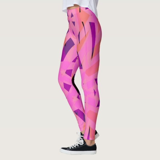 Pink Peach Paars Yoga Fitness Valentijn Leggings (Links)