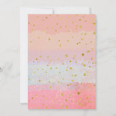 Pink Peach Pumpkin Herfst in Love Invitation Kaart (Achterkant)