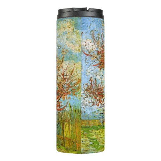 Pink Peach Tree in Blossom by Vincent van Gogh Thermosbeker (Achterkant)