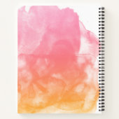 Pink & Peach Waterverf Brush Script Recept Notitieboek (Achterkant)