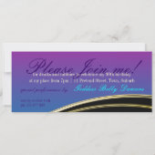 Pink Peacock Exotic Goddess Party Uitnodigingen (Achterkant)