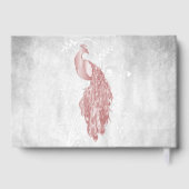 Pink Peacock Weddenschap Gastenboek (Achterkant)