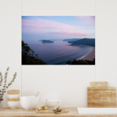 Pink Pearl Beach Sunset Poster (Keuken)