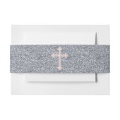 Pink Pearl Cross Uitnodigingen Wikkel (Voorkant Voorbeeld)