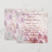 Pink Pearl Diamonds Elegant Wit Vrijgezellenfeest Kaart (Voorkant / Achterkant)