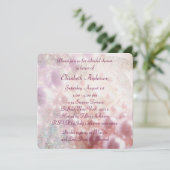 Pink Pearl Diamonds Elegant Wit Vrijgezellenfeest Kaart (Staand voorkant)