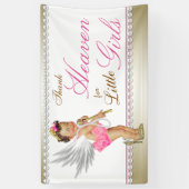 Pink Pearl High Heel Princess Angel Baby shower Spandoek (Verticaal)