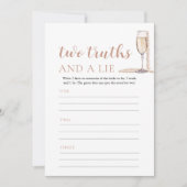 Pink Pearls en Prosecco Twee waarheden en een leug Kaart (Voorkant)