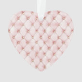 Pink Pearls Gold Chain Christmas Ornament (achterkant)