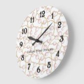 Pink Pearls Gold Chain   Grote Klok (Hoek)