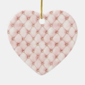 Pink Pearls Gold Chain   Keramisch Ornament (Achterkant)