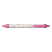 Pink Pearls Gold Chain   Zwarte Inkt Pen (Achterkant)
