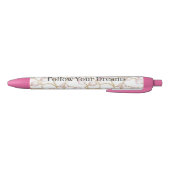 Pink Pearls Gold Chain   Zwarte Inkt Pen (Bodem)