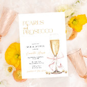 Pink Pearls & Prosecco Brunch Vrijgezellenfeest Kaart