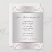 Pink Pearls verjaardagsfeestje Kaart (Achterkant)