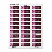 Pink Pegasus  Fantasy Adreslabel Etiket (Full Sheet)