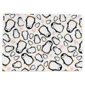 Pink Penguin Baby shower Groot Cadeauzakje (Achterkant)