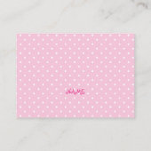 Pink Penguin Luier Raffle Ticket Informatiekaartje (Achterkant)