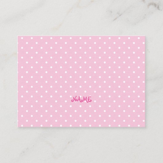 Pink Penguin Luier Raffle Ticket Informatiekaartje (Achterkant)