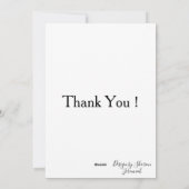 Pink Peoney Feestdagenkaart (Achterkant)