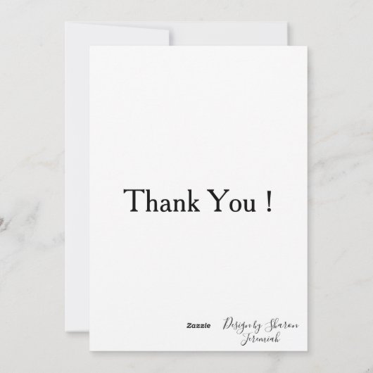 Pink Peoney Feestdagenkaart (Achterkant)