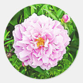 Pink Peonie Floral Stickers (Voorkant)
