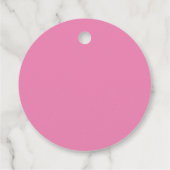 Pink Peonies Baby shower Bedankjes Labels (Achterkant)