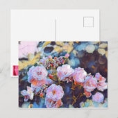 PINK PEONIES BRIEFKAART (Voorkant / Achterkant)