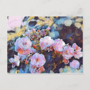 PINK PEONIES BRIEFKAART