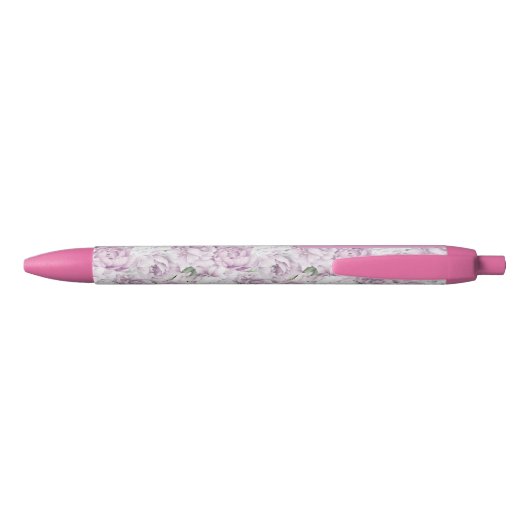 Pink Peonies Custom Name Pen (Achterkant)