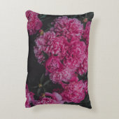 Pink peonies, dark moody aesthetic accent kussen (Achterkant (Verticaal))