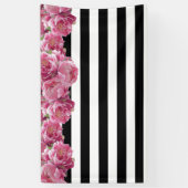 Pink Peonies Floral Backdrop Spandoek (Verticaal)