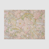 Pink Peonies Floral Pattern Tissuepapier (Voorkant)